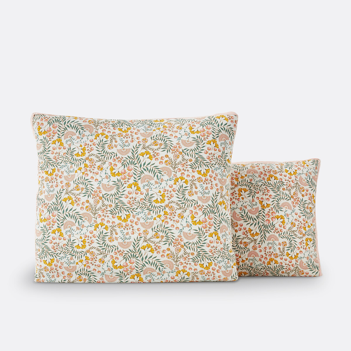 Kussensloop in gewassen katoen, Majari bloemenprint, LA REDOUTE INTERIEURS