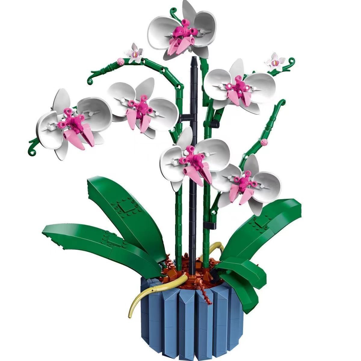 LEGO Botanicals - LEGO Creator - L'orchidée - 10311 blanc, rose, bleu, marron, LEGO