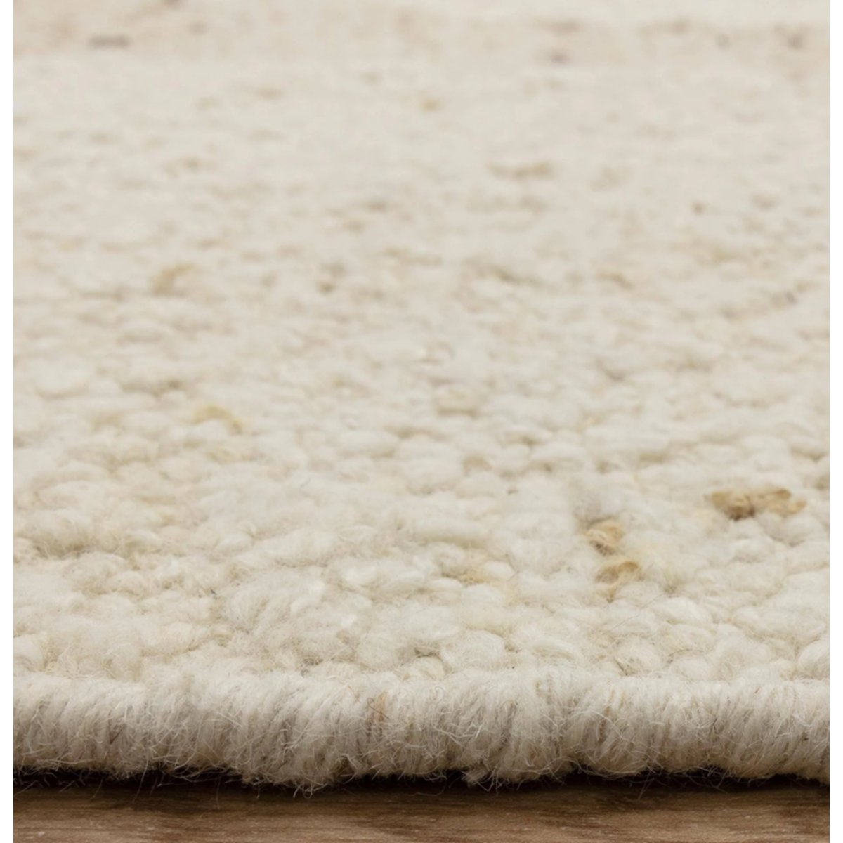 Tapis de salon en laine tissé plat RADDEL beige, NOVATREND