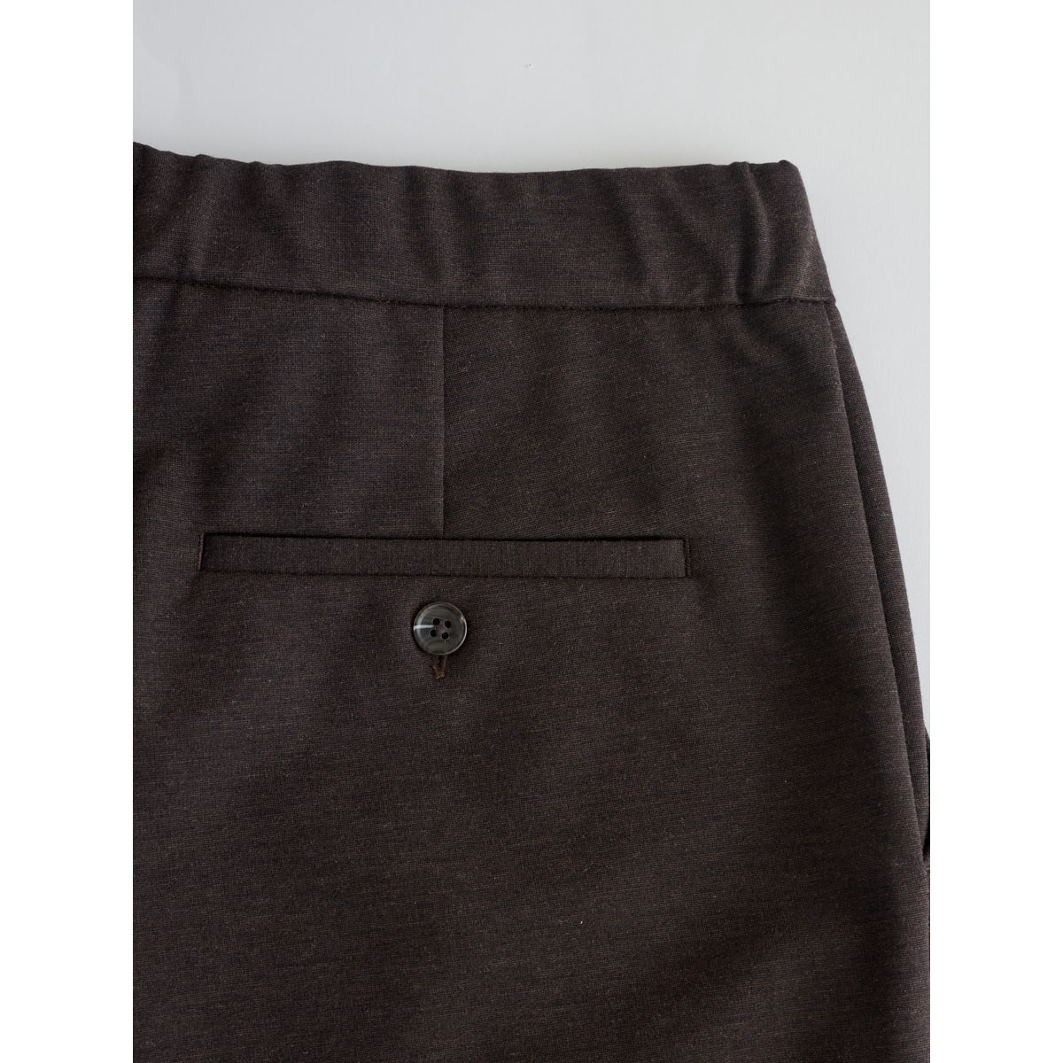 Pantalon habillé à taille élastique et laine marron, NEXT