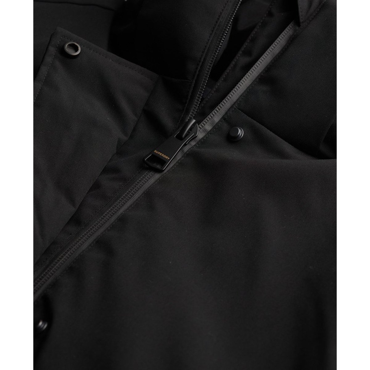 Parka Matelassée City Fishtail noir, SUPERDRY