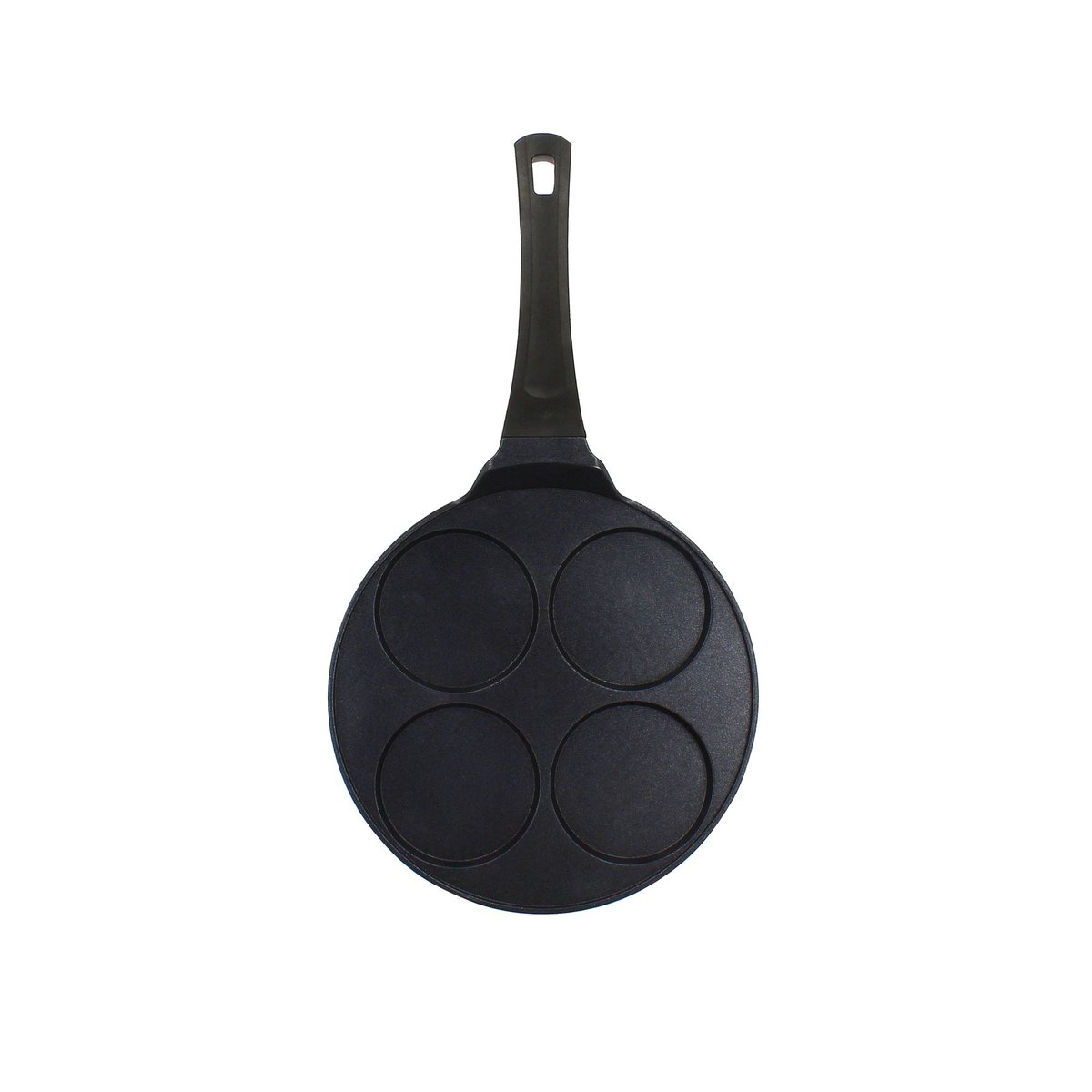 Poêle à pancakes 26cm avec 4 trous noir, MENASTYL