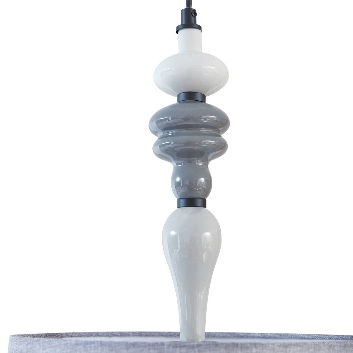 Suspension traditionnelle, Haldorin gris, noir, LINDBY