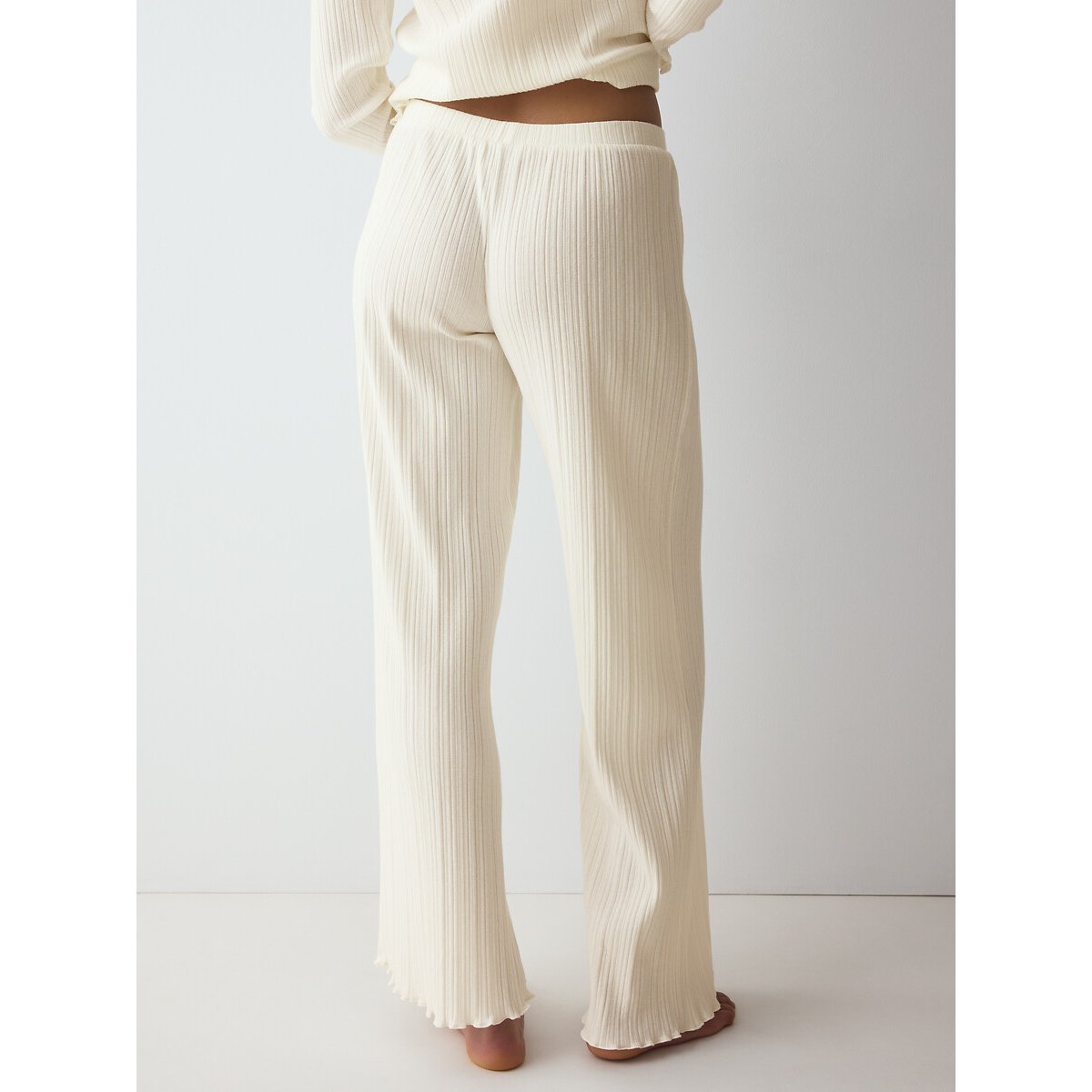 Pantalon en coton côtelé VERSATILE RIB blanc cassé, TRIUMPH
