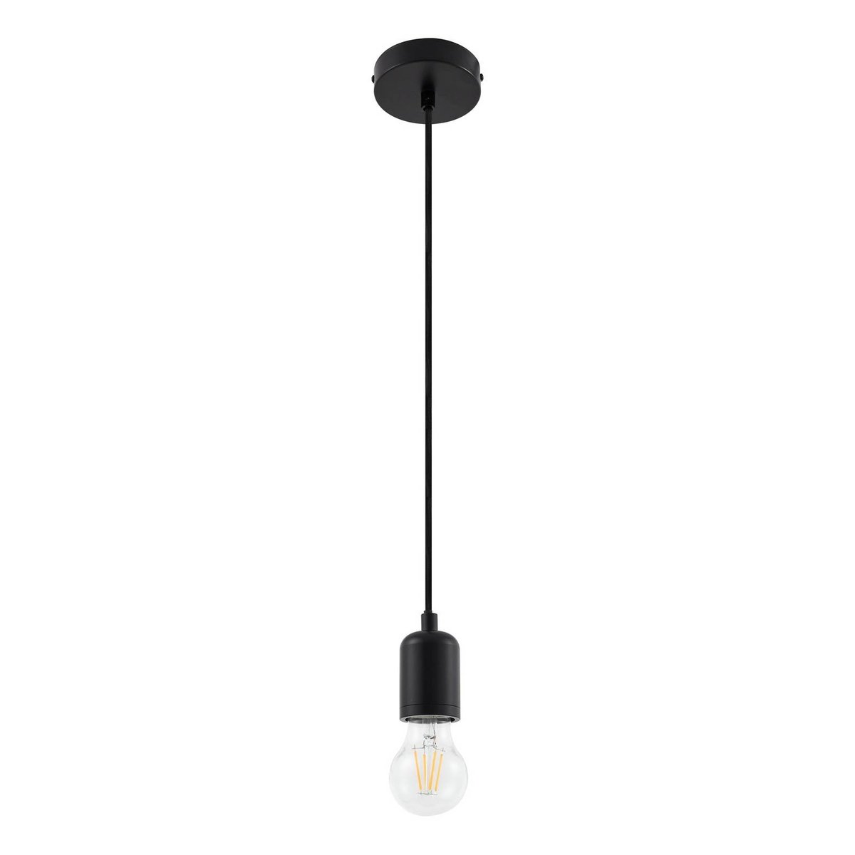 Suspension en aluminium moderne, Hattie noir, LINDBY