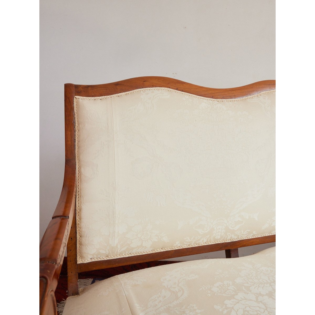 Banquette en bois Martine N°165 - Bon état bois clair, DEBONGOUT