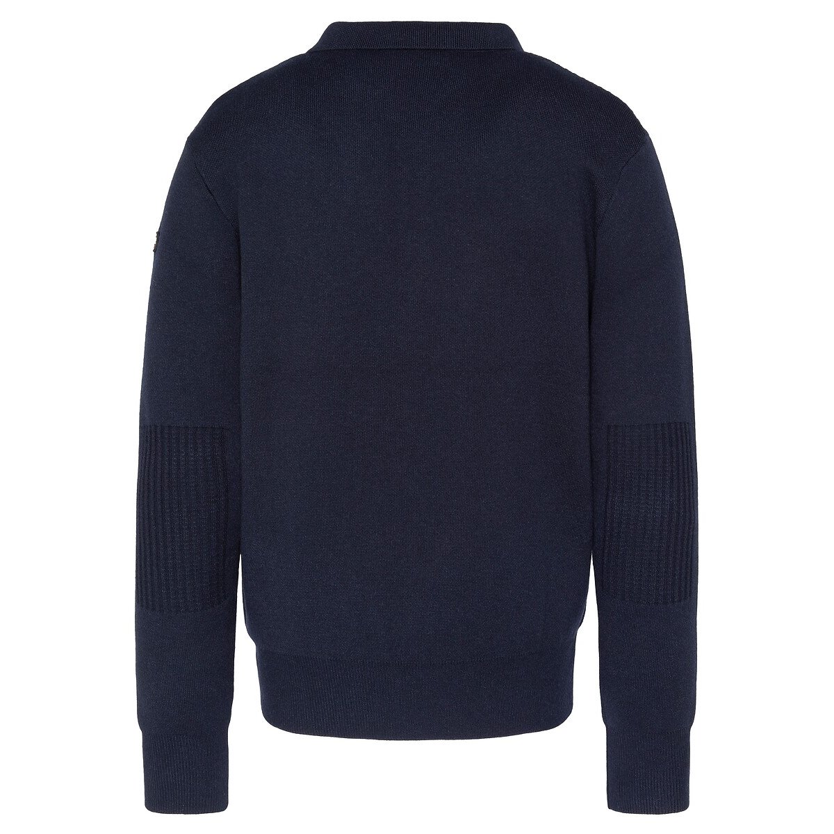 Pull colo polo zippé PLDAMON2 marine, SCHOTT