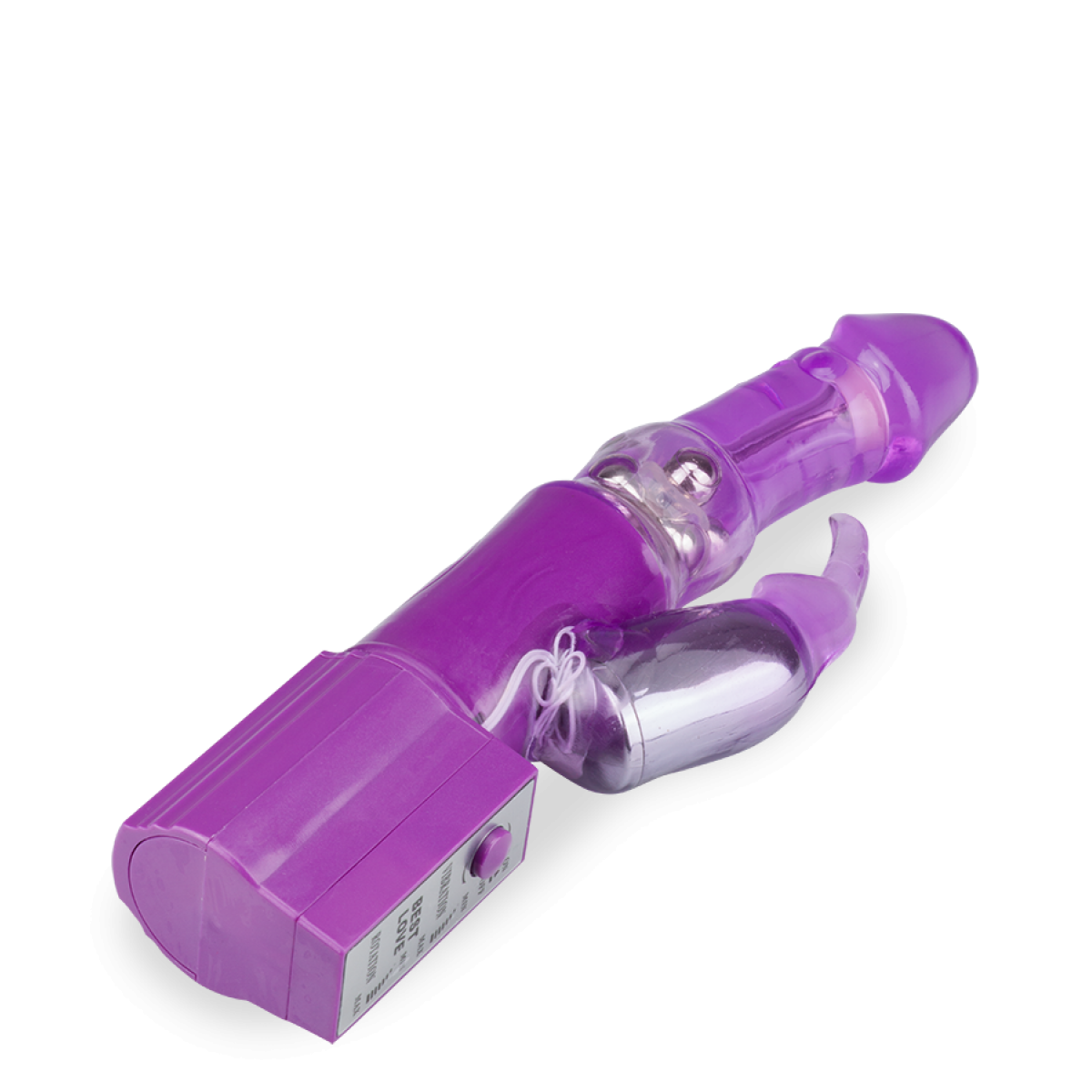 Vibromasseur puissant rabbit Magic Beads violet, LOVE AND VIBES