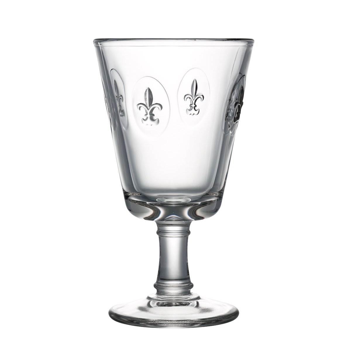Lot de 6 verres à vin, FLEUR DE LYS transparent, LA ROCHERE