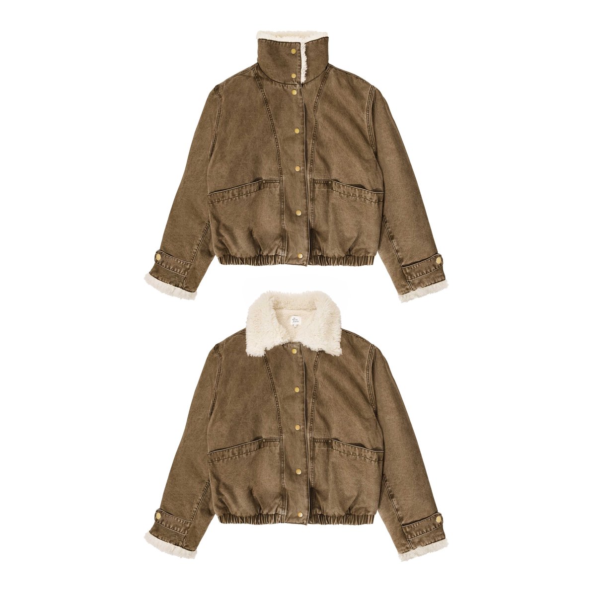 MANTEAU uni NELAN 16-marron, LA PETITE ETOILE