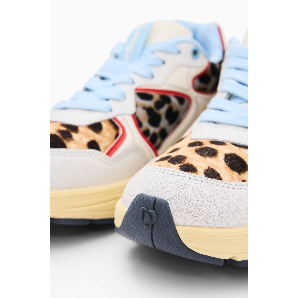 Baskets runner en cuir multicolore, DESIGUAL