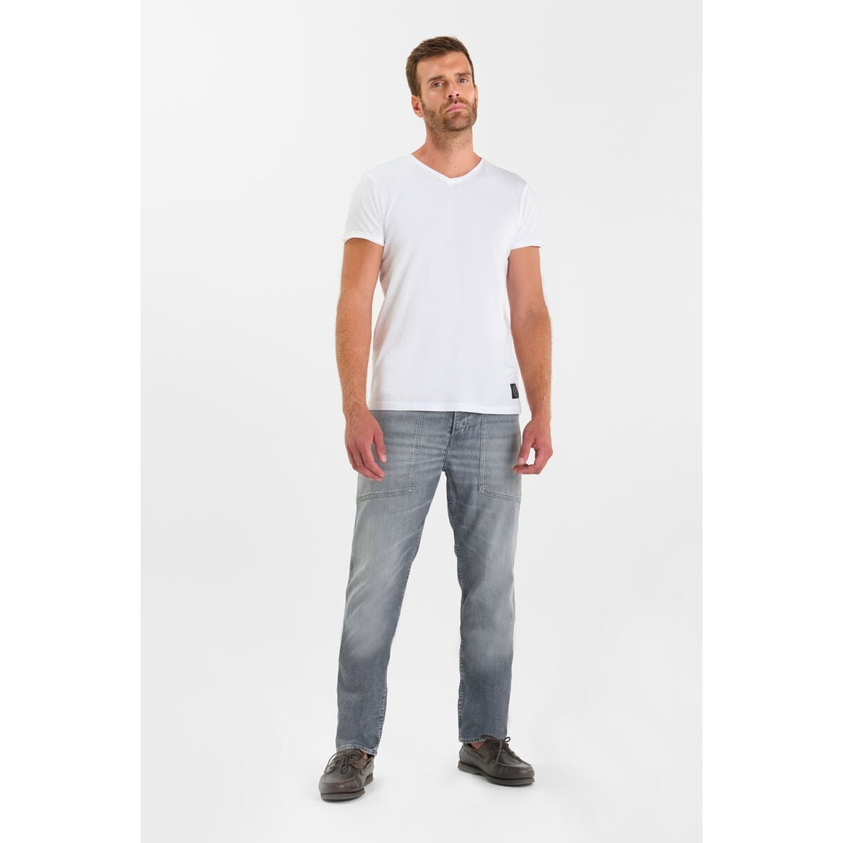 Jeans loose, large loose , longueur 34 grey, LE TEMPS DES CERISES