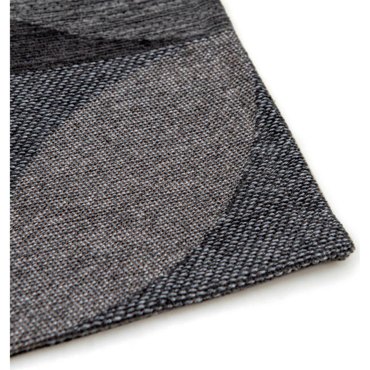 Tapis rectangulaire int. extérieur, RONDO gris anthracite et taupe chiné, RECOLLECTION