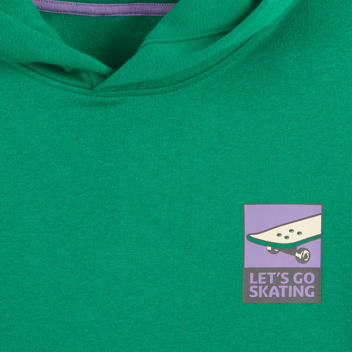 Hoodie in molton groen  , LA REDOUTE COLLECTIONS