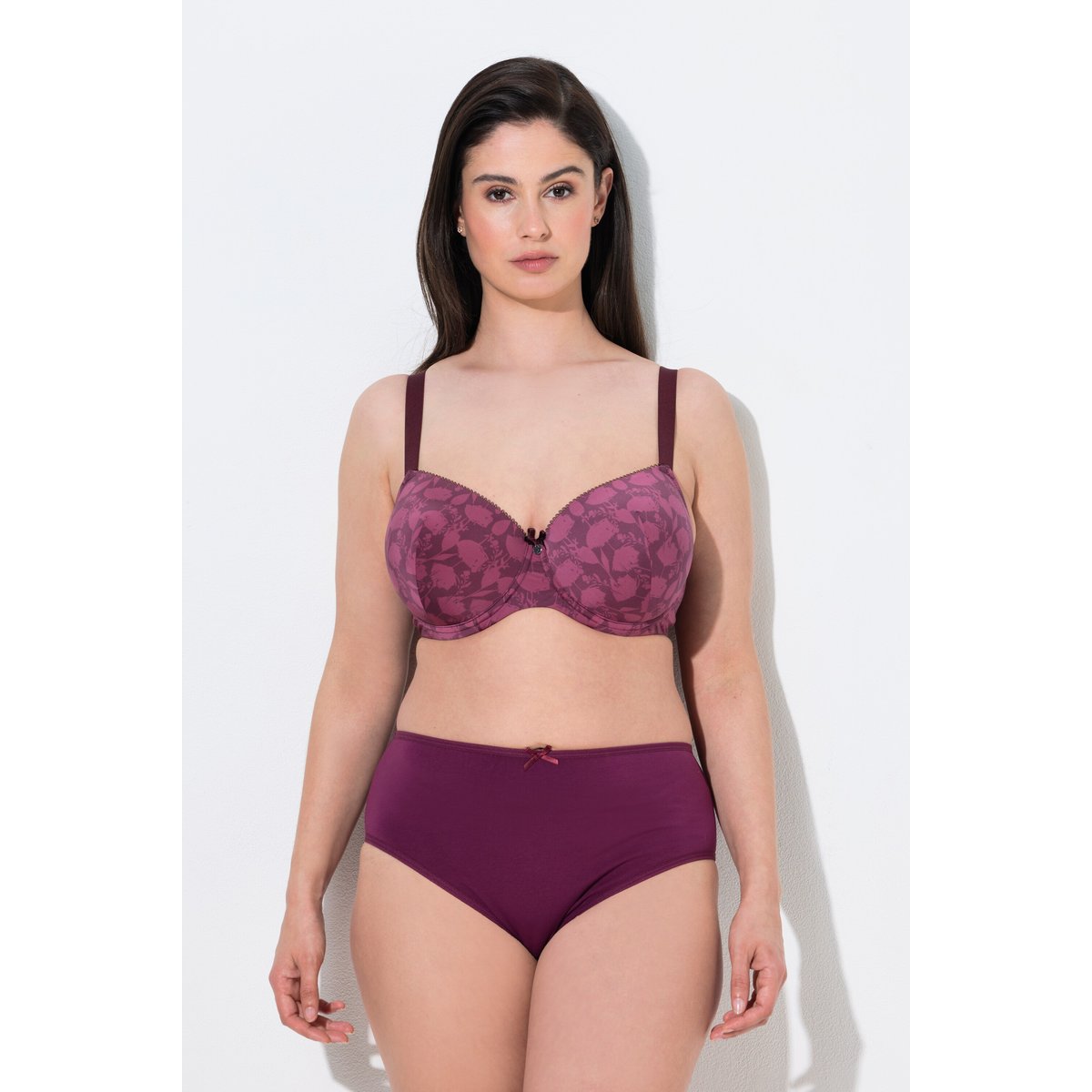Soutien-gorge à armatures, bonnets souples rouge vin foncé, ULLA POPKEN