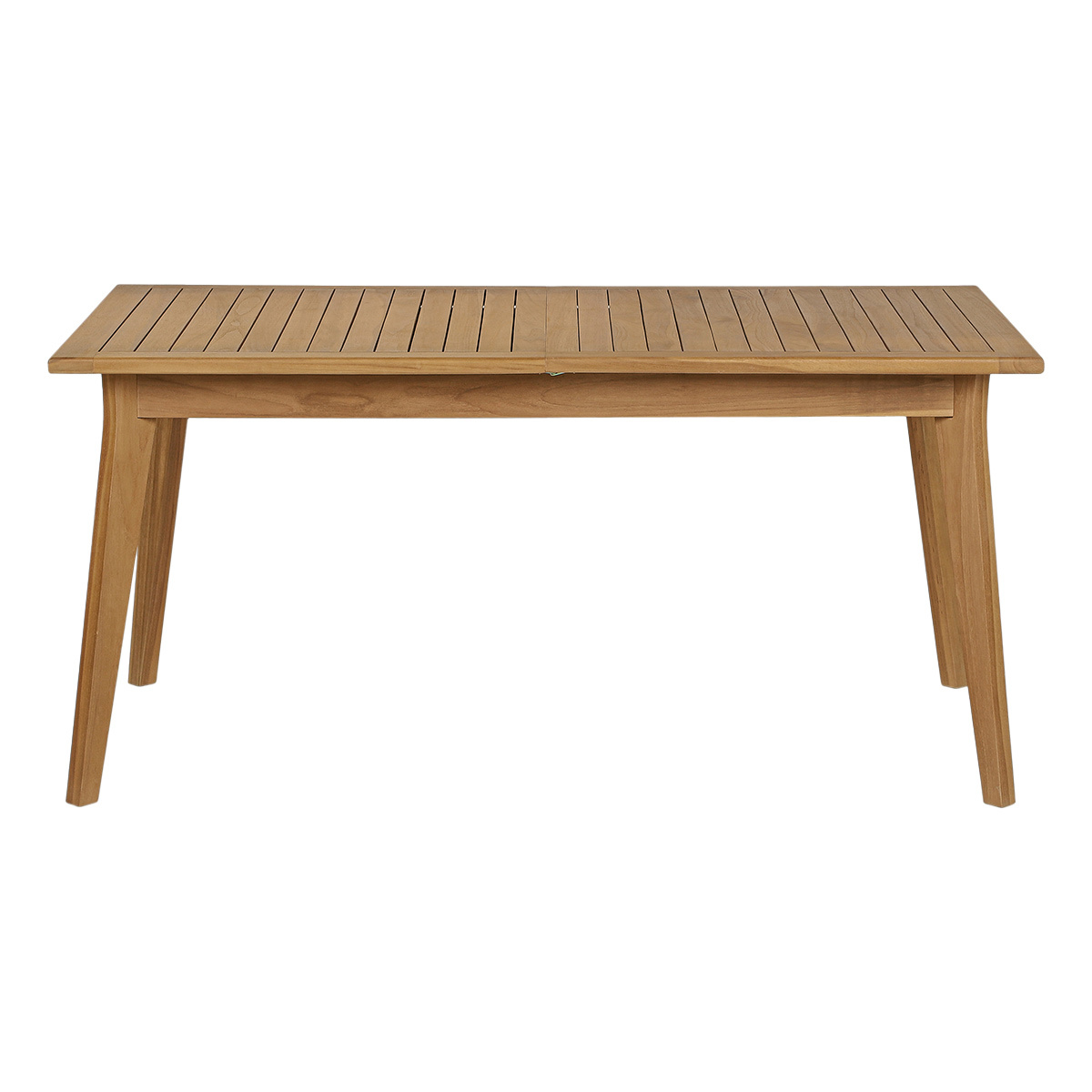 Table de jardin extensible en bois teck massif L160-210 cm LOMBOK couleur unique, MILIBOO