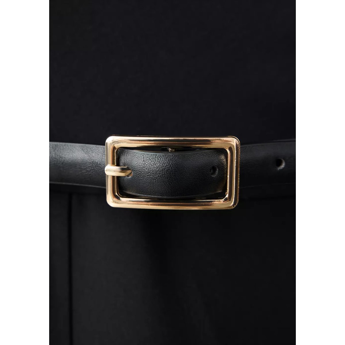 Combinaison détail drapé ceinture noir, MANGO