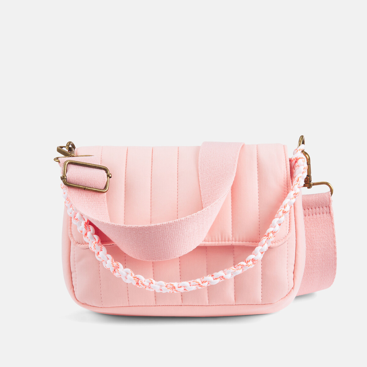 Kleine gequiltete Handtasche Boline blassrosa, PIECES