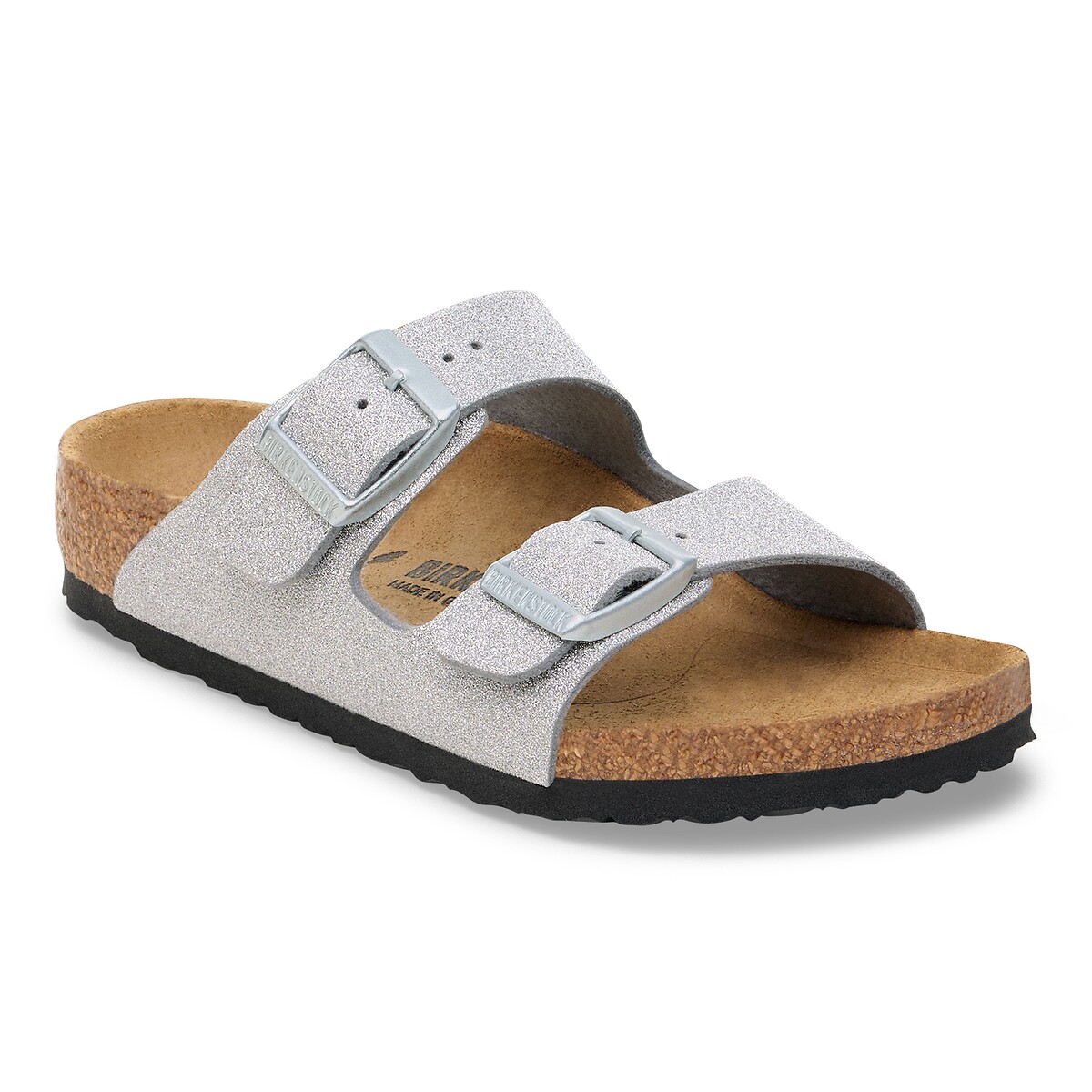 Mules double bride ARIZONA KIDS argent, BIRKENSTOCK
