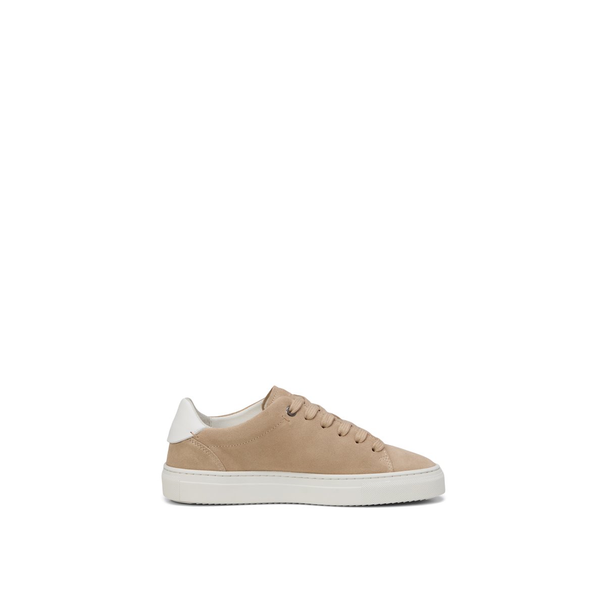 Baskets à semelles cuvette modèle Alfa en cuir nappa lisse marron, MARC O'POLO