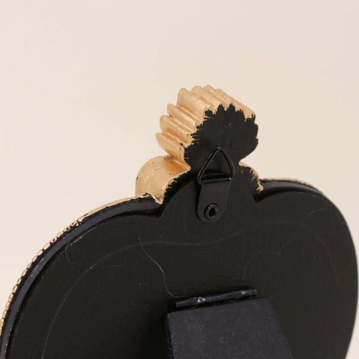 Cadre photo coeur ex voto 15cm noir, ORNAMI