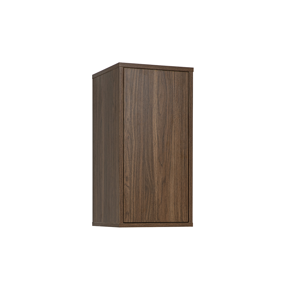 Rangement mural finition blanche et bois clair chêne L30 cm FLEXO noyer, MILIBOO