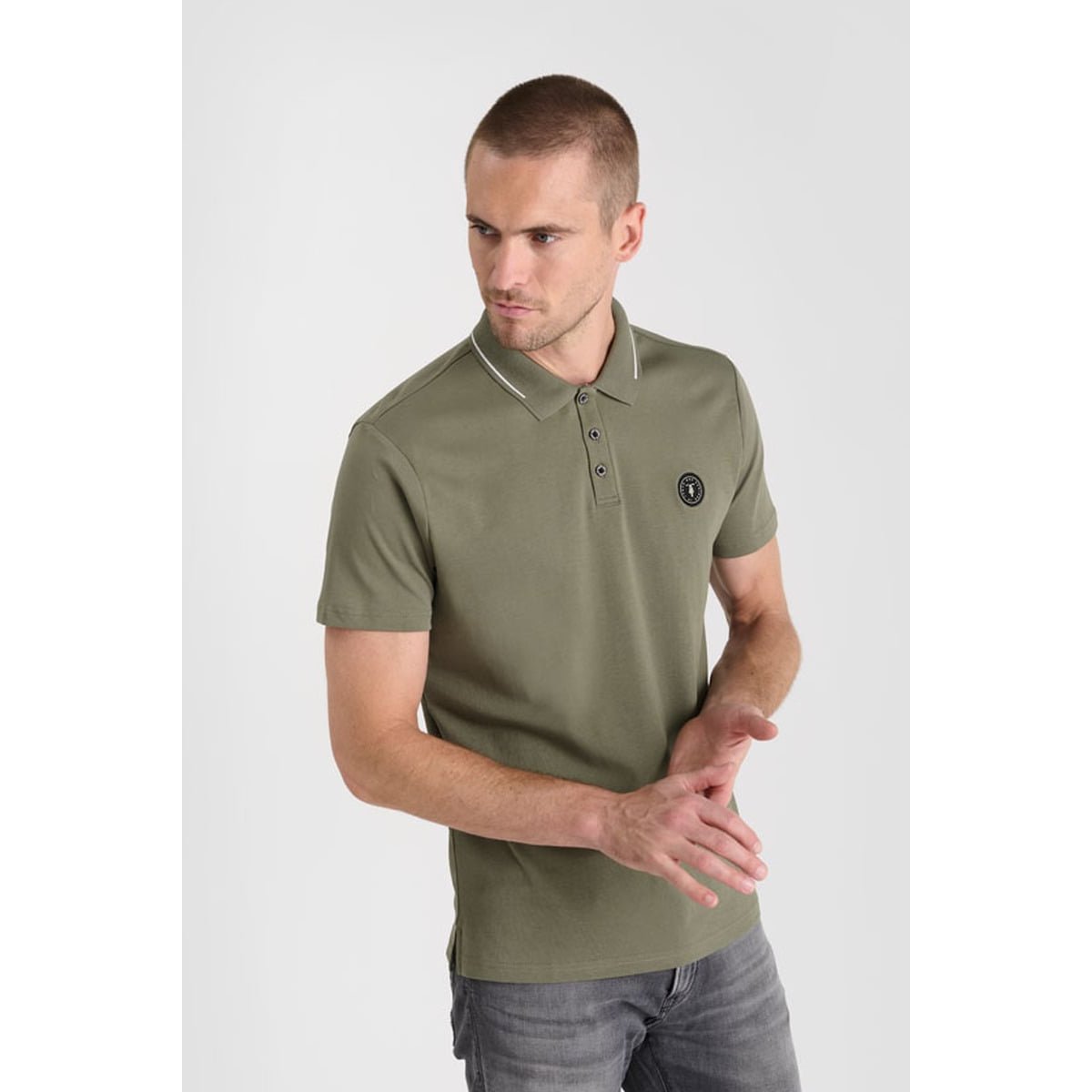 Polo manches courtes col tipped lizard, LE TEMPS DES CERISES