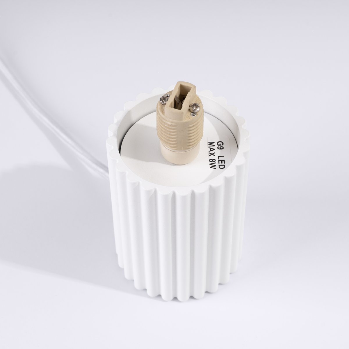 Lampe à poser Aluminium Blanc G9 1 Halo blanc, EDEN