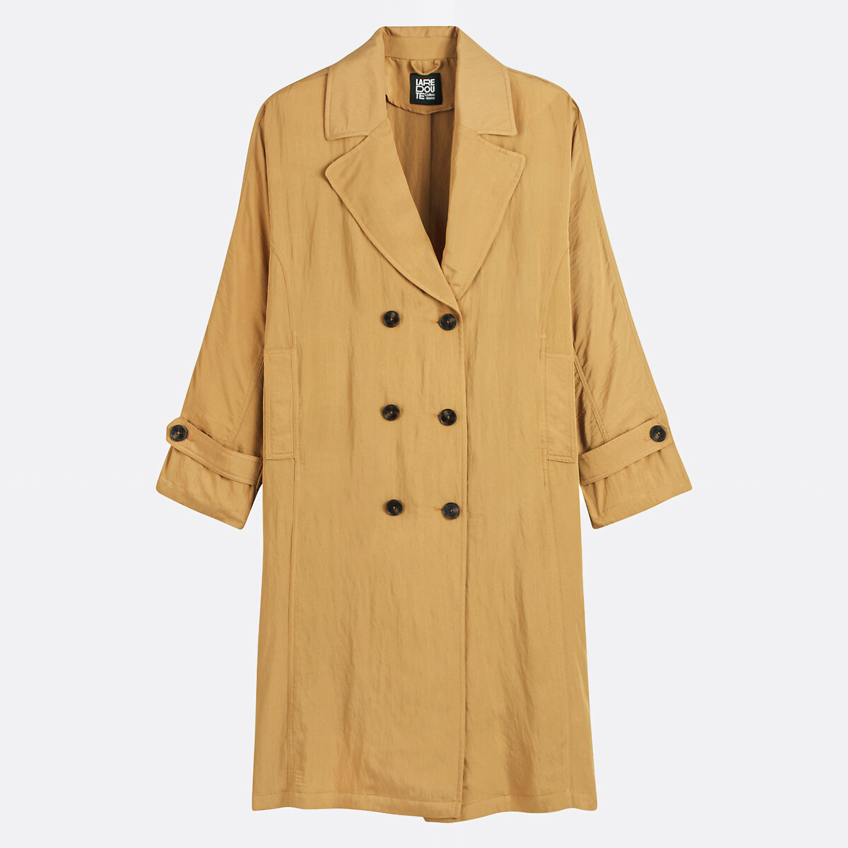 Long Buttoned Trench Coat golden yellow, LA REDOUTE COLLECTIONS
