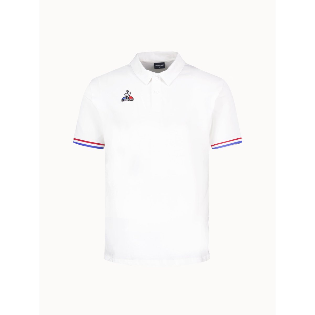 Polo avec détails tricolores Teamsport new optical white, LE COQ SPORTIF