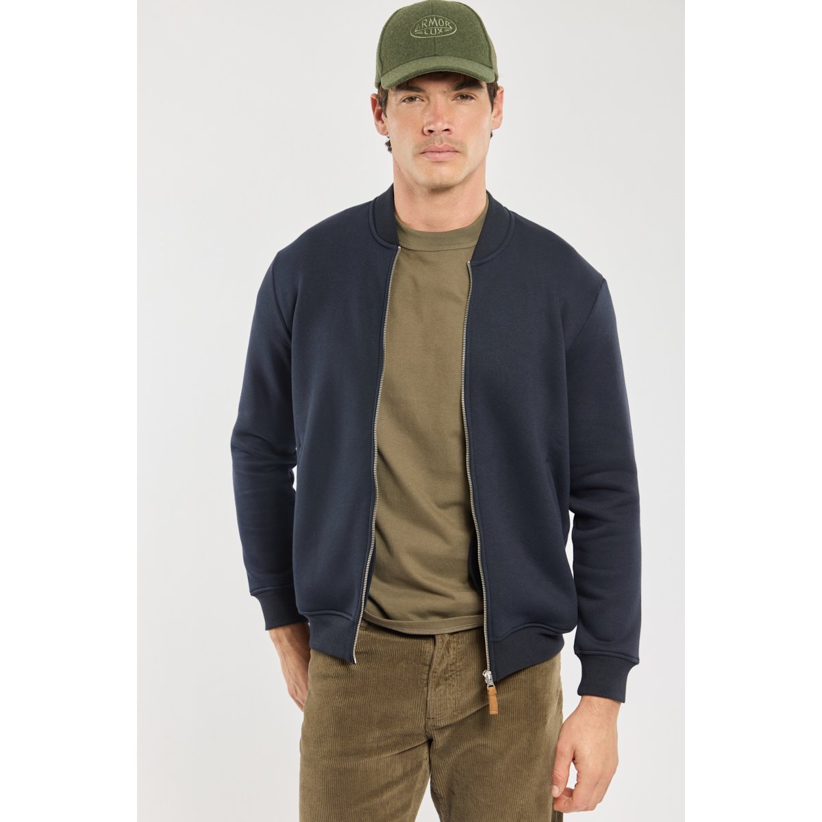 Gilet zippé col teddy amiral, GUY DE BERAC
