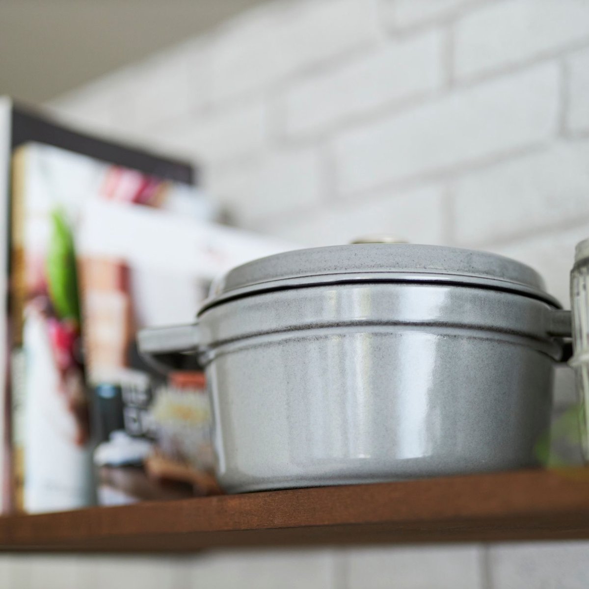 Cocotte ronde 24 cm Gris graphite gris graphite, STAUB