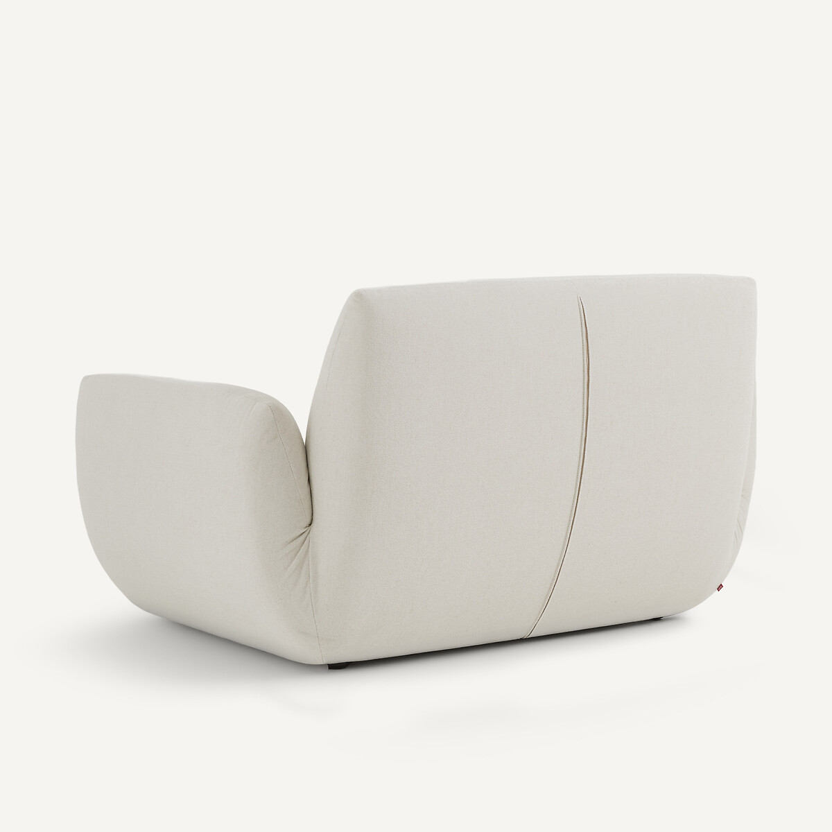 Fauteuil, en toile chinée, SPOGANO ivoire, AM.PM
