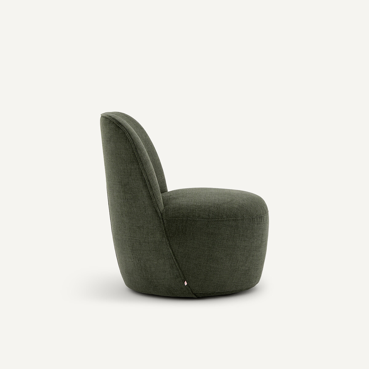 Sillón giratorio de poliéster, ROSEBURY, diseño de Emmanuel Gallina verde bosque, EMMANUEL GALLINA X AM.PM