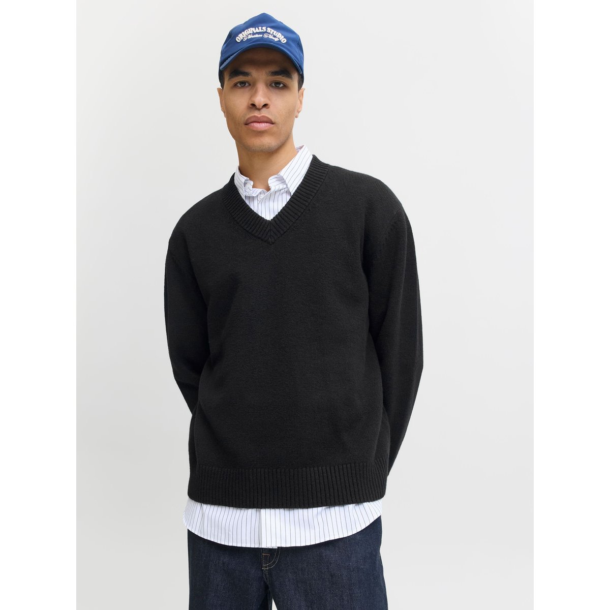 Pull En Maille noire - black, JACK & JONES