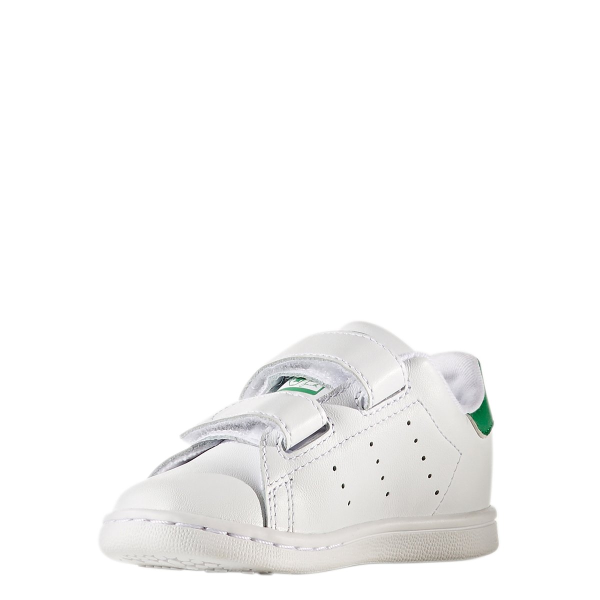 Stan Smith Infants CF I Touch 'n' Close Trainers white/green, adidas Originals