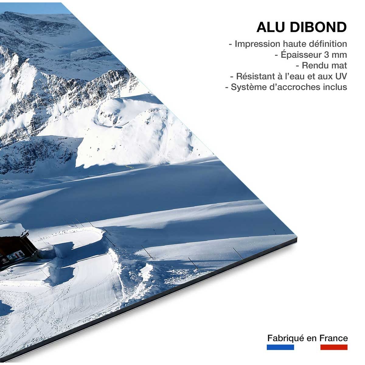 Tableau murale montagne matterhorn tableau alu dibond, HEXOA
