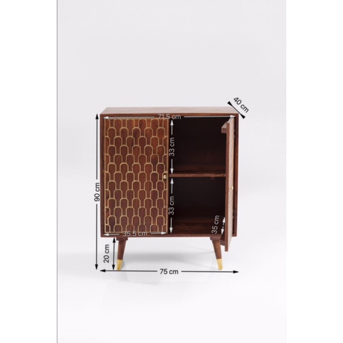 Buffet 2 portes en manguier, MUSKAT bois, KARE DESIGN