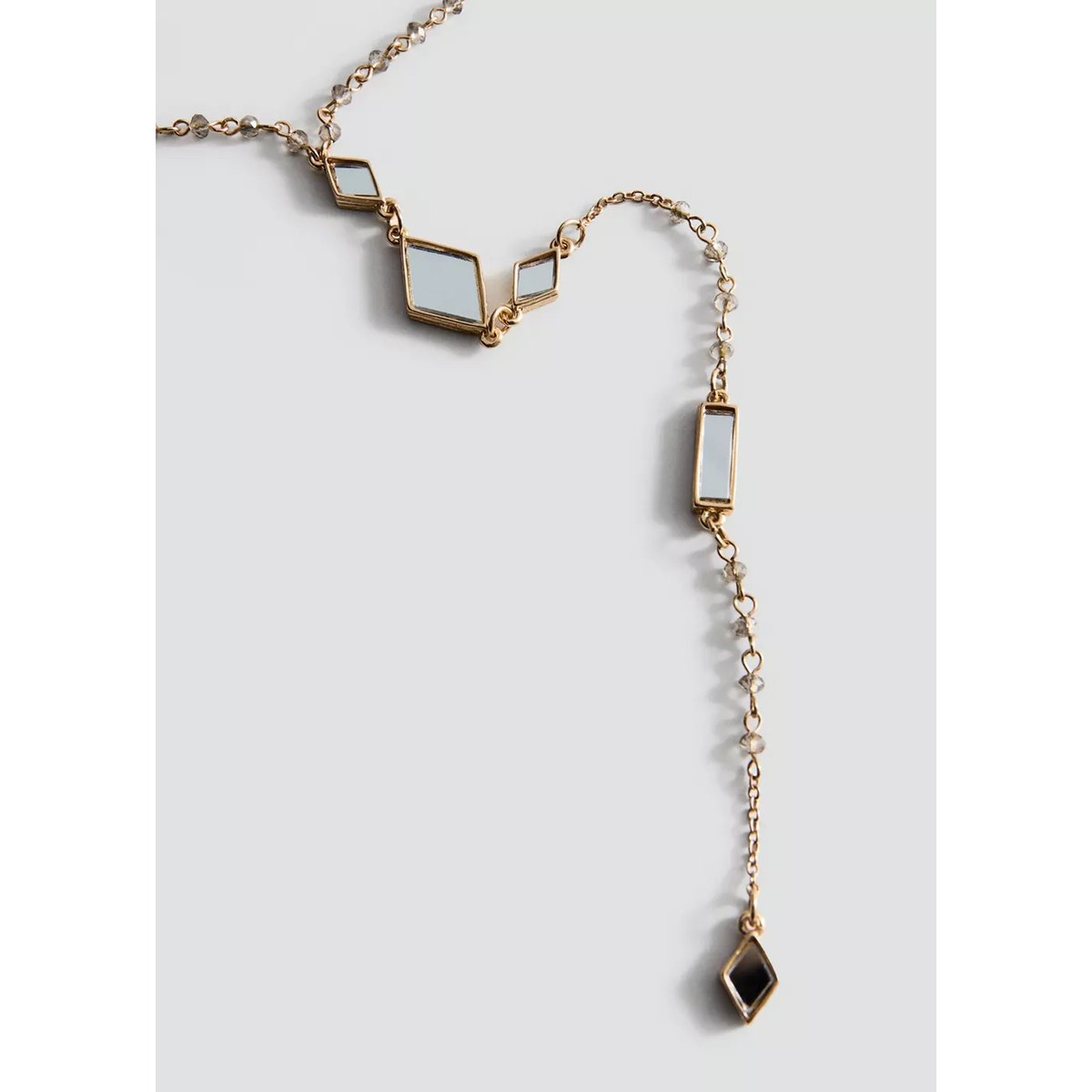 Collier à pendentif cristal or, MANGO