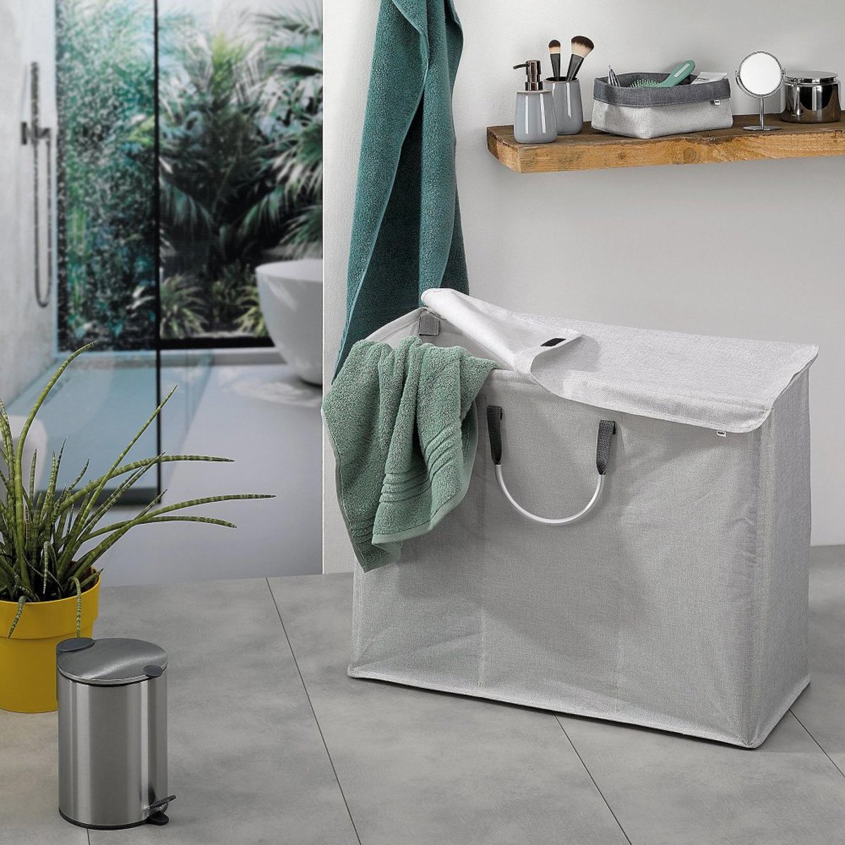 Poubelle Mats inox 3 L argent / métallique, KELA