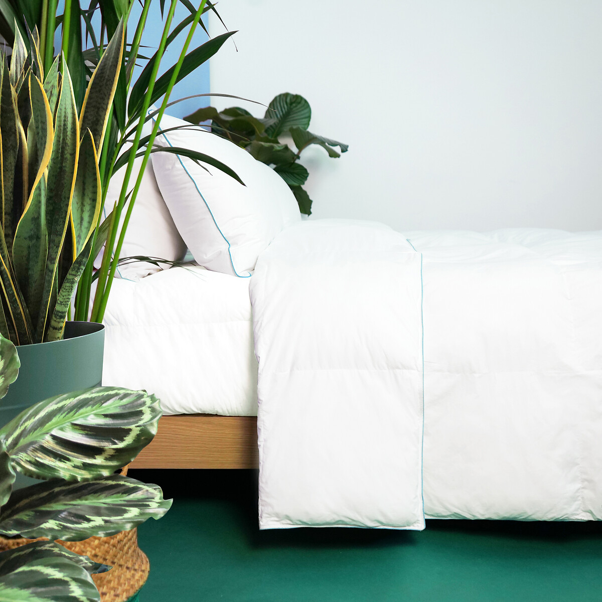 Couette suprelle®micro blue tempérée Lucette blanc, WAKE ME GREEN