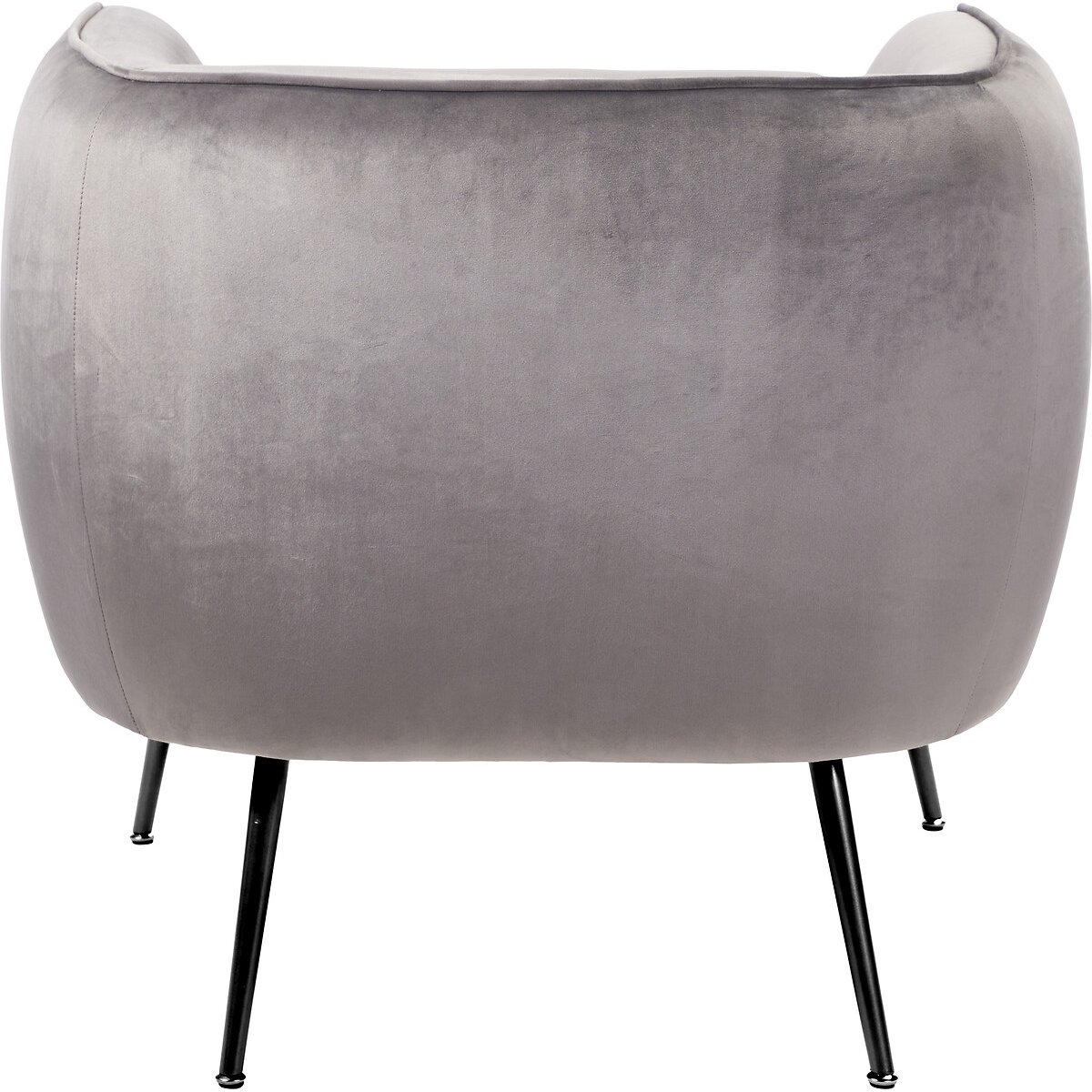Luxe Velvet Tub Chair with Black or Gold Legs grey, SO'HOME