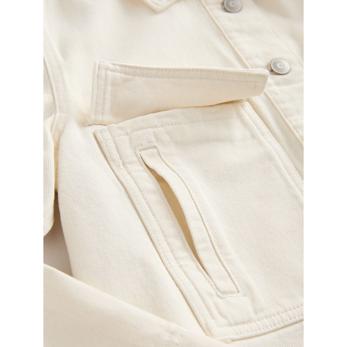 Veste en coton à 2 poches écru, NEXT