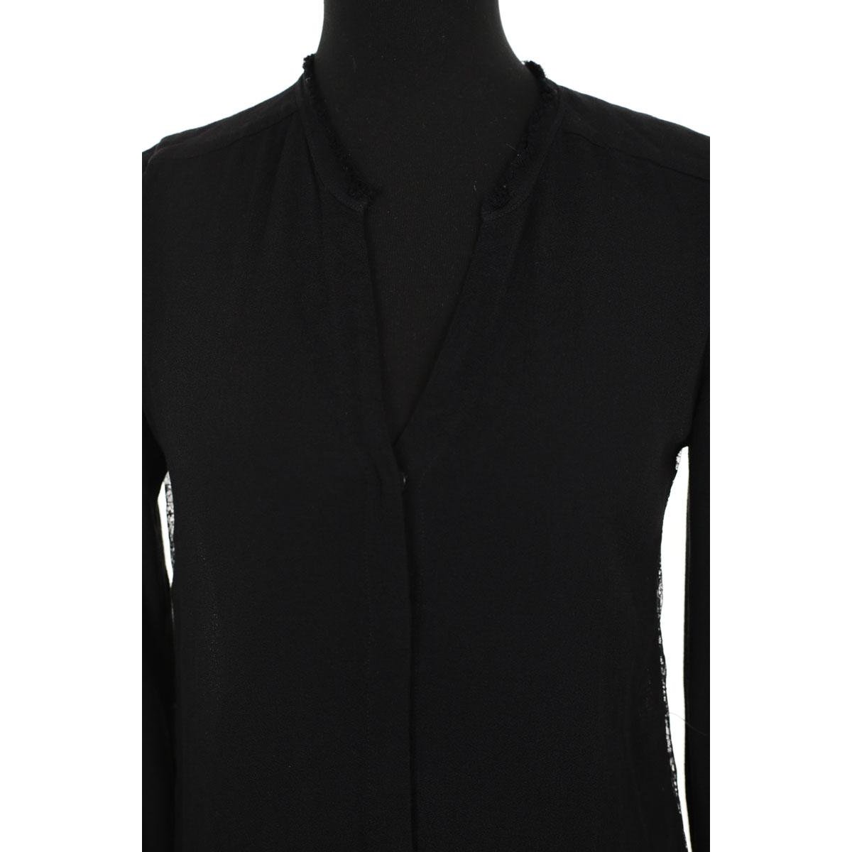 Blouse - Très Bon État noir, SANDRO