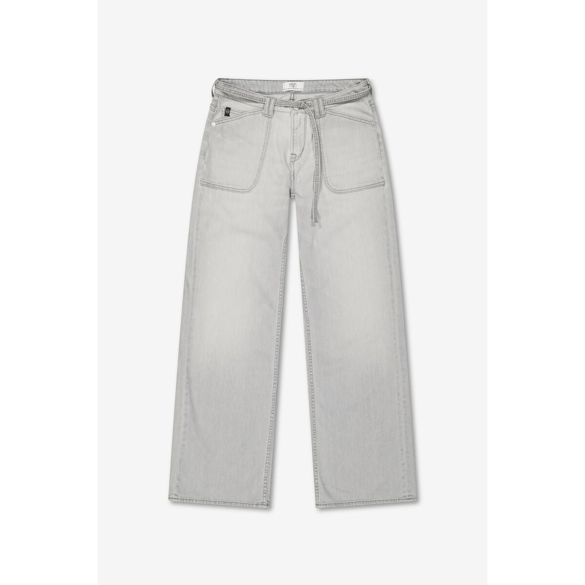 Jeans loose, large wide leg , longueur 34 grey, LE TEMPS DES CERISES
