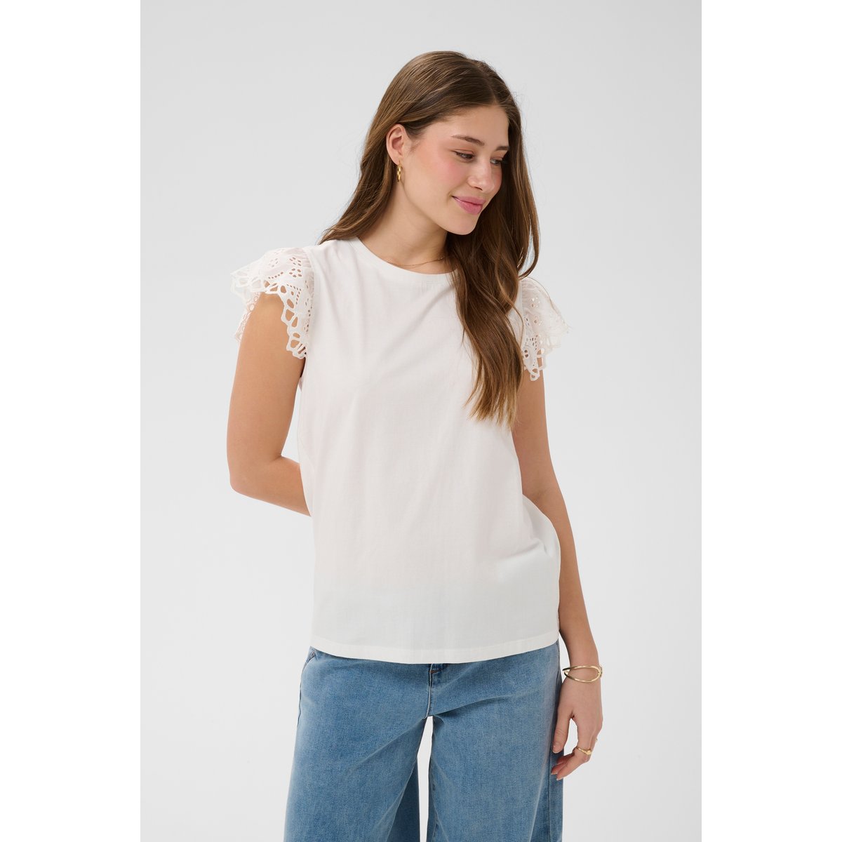 Sans manches blanc snow white, CREAM