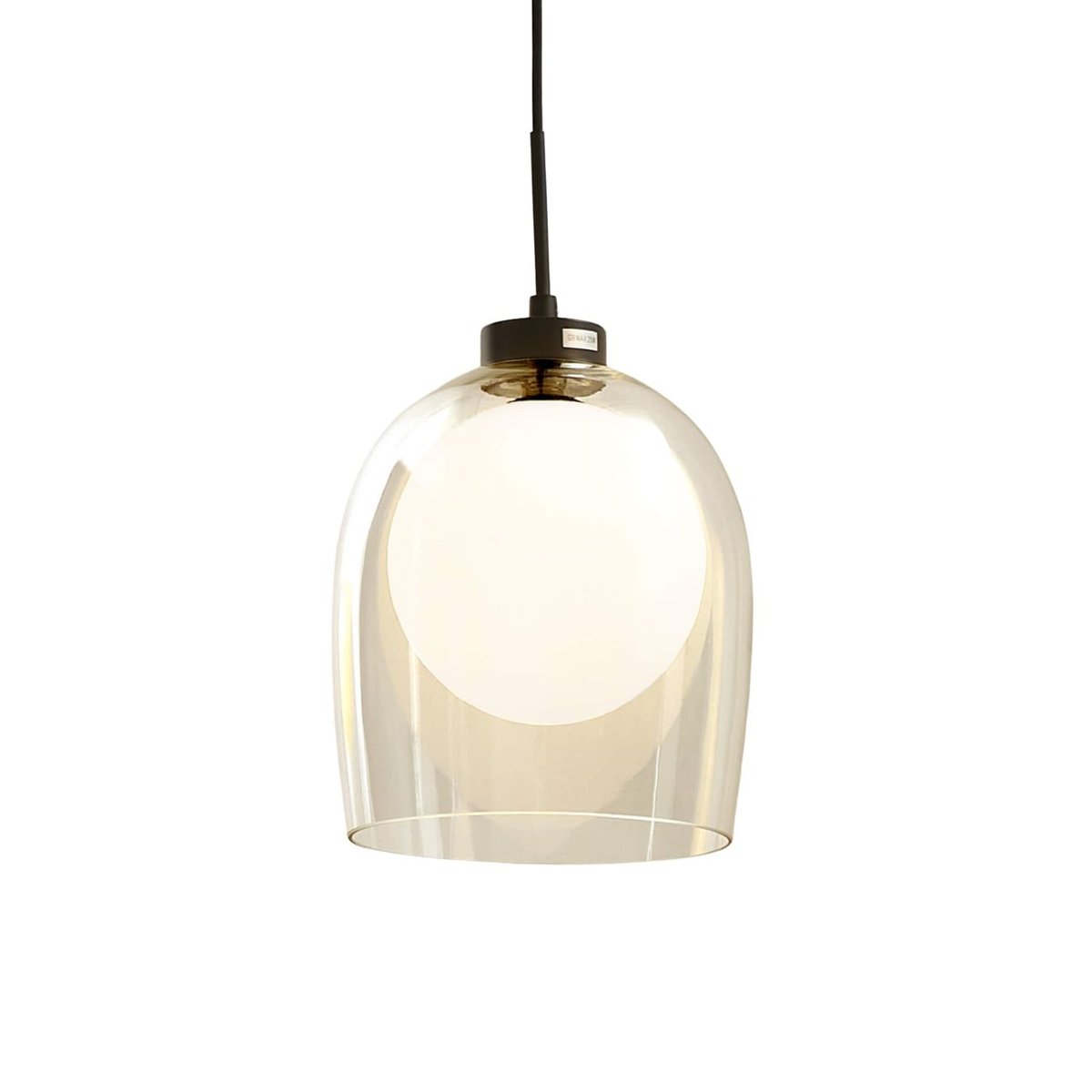 Suspension élégante - CALYPSO transparent et blanc, KOSILUM