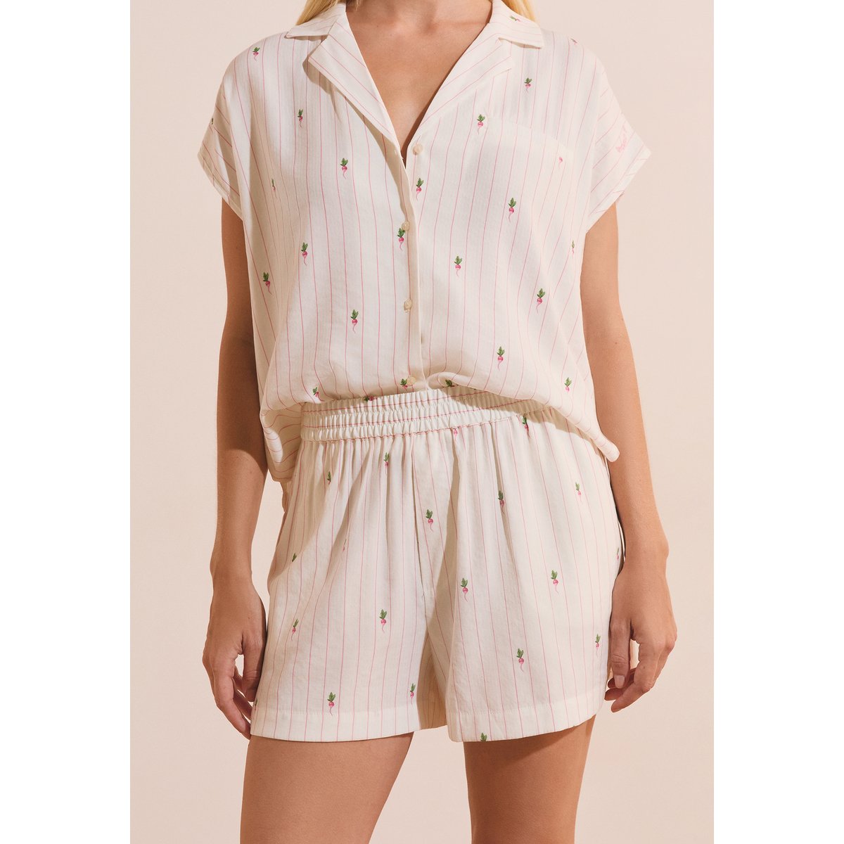 Short de pyjama à motifs THRYSE blanc, ETAM