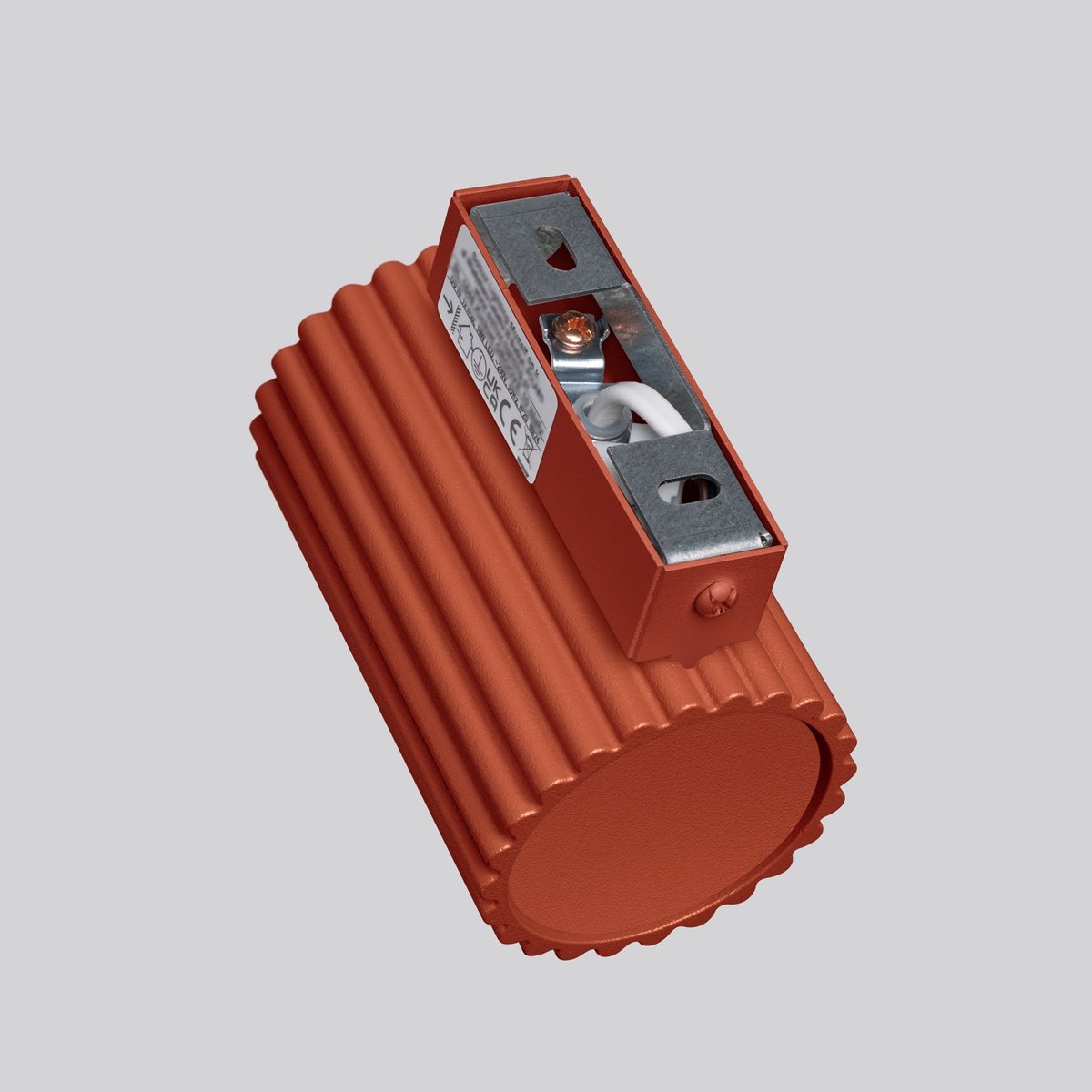 Applique Aluminium Ocre Rouge GU10 1 Karbon 10 rouge, EDEN