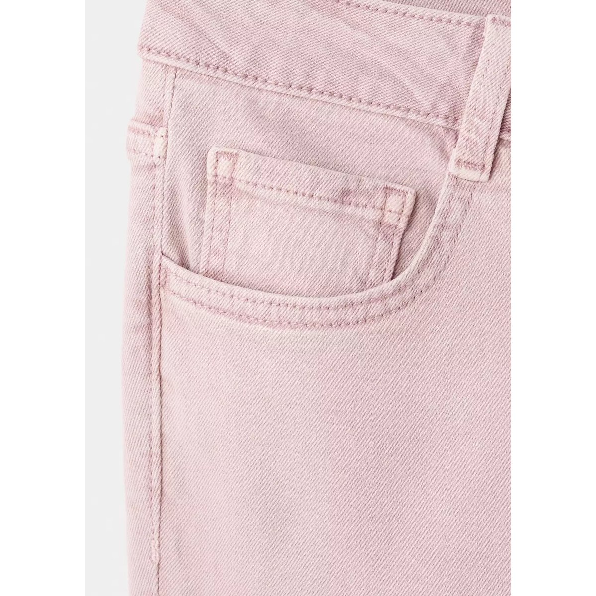Jean flare crop rose pâle, MANGO TEEN